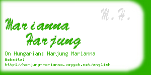 marianna harjung business card
